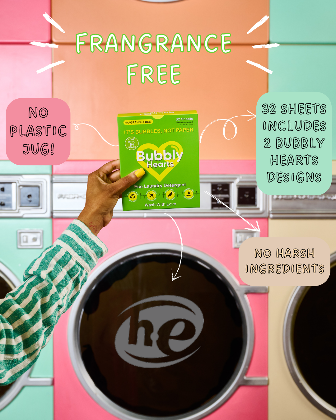 Fragrance-Free Detergent Sheets 64 Loads